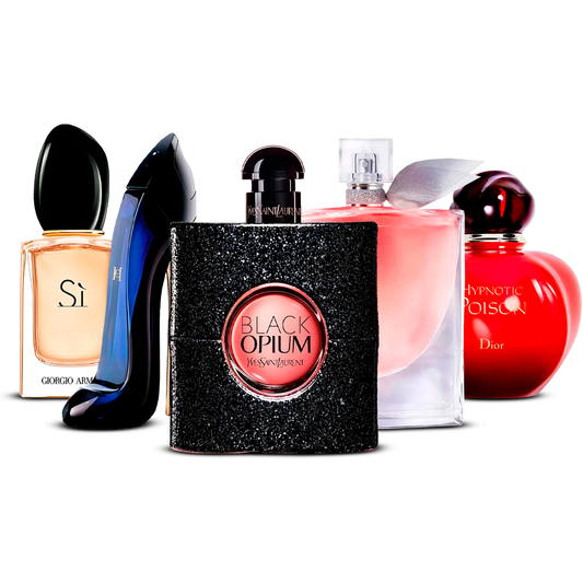 Sada 5 parfumov –  Sì, Good Girl, Black Opium, La Vie Est Belle a Hypnotic Poison  [100 ml každý]