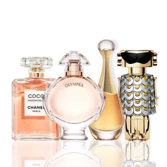 Sada 4 parfumov | Coco Chanel + J'Adore + Olympea + Paco Rabanne Fame 100 ml
