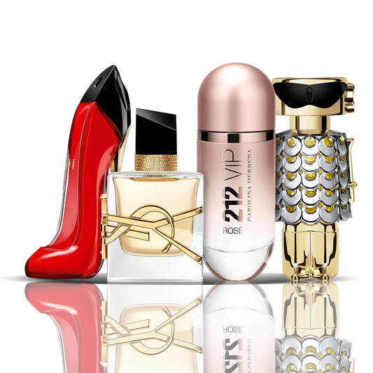 Sada 4 parfumov | Very Good Girl + Libre + 212 VIP Rose + Fame 100 ml