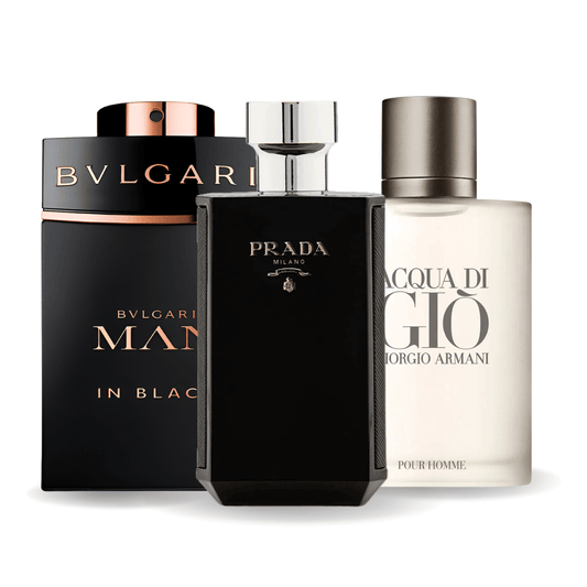 Sada 3 parfumov | Bvlgari In Black, Giorgio Armani Acqua Di Gio, L'Homme Prada Intense 100 ml