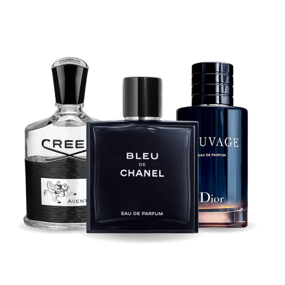 Sada 3 parfumov | Creed Aventus, Bleu de Chanel, Dior Sauvage 100 ml