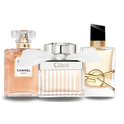 Sada 3 parfumov | Chanel COCO MADEMOISELLE, Yves Saint Laurent LIBRE a CHLOÉ 100 ml