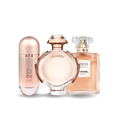 Sada 3 parfumov | 212 VIP ROSÉ, OLYMPÉA, COCO MADEMOISELLE 100 ml