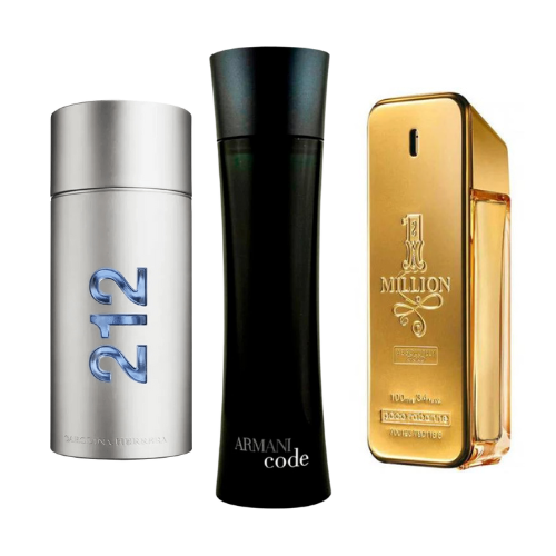 Sada 3 parfumov | 212 Men NYC, Paco Rabanne One Million, Armani Code Homme 100 ml