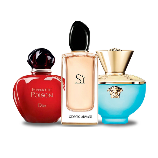 Sada 3 parfumov | Dior HYPNOTIC POISON, Giorgio Armani SÌ, Versace DYLAN TURQUOISE 100 ml