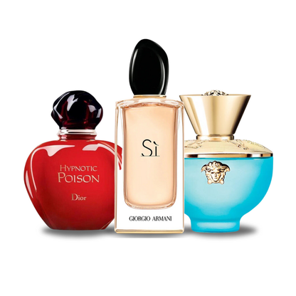 Sada 3 parfumov | Dior HYPNOTIC POISON, Giorgio Armani SÌ, Versace DYLAN TURQUOISE 100 ml