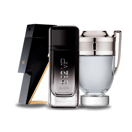 Sada 3 parfumov | BAD BOY, 212 VIP BLACK, Paco Rabanne INVICTUS 100 ml