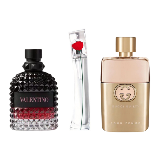 Sada 3 parfumov | Gucci Guilty, Valentino Intense, Flower Kenzo 100 ml