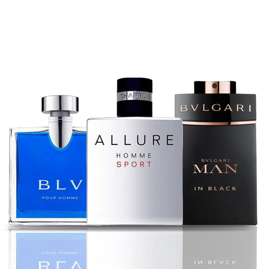 Sada 3 parfumov | BLV + Allure Homme Sport + Bulgari Man in Black 100 ml
