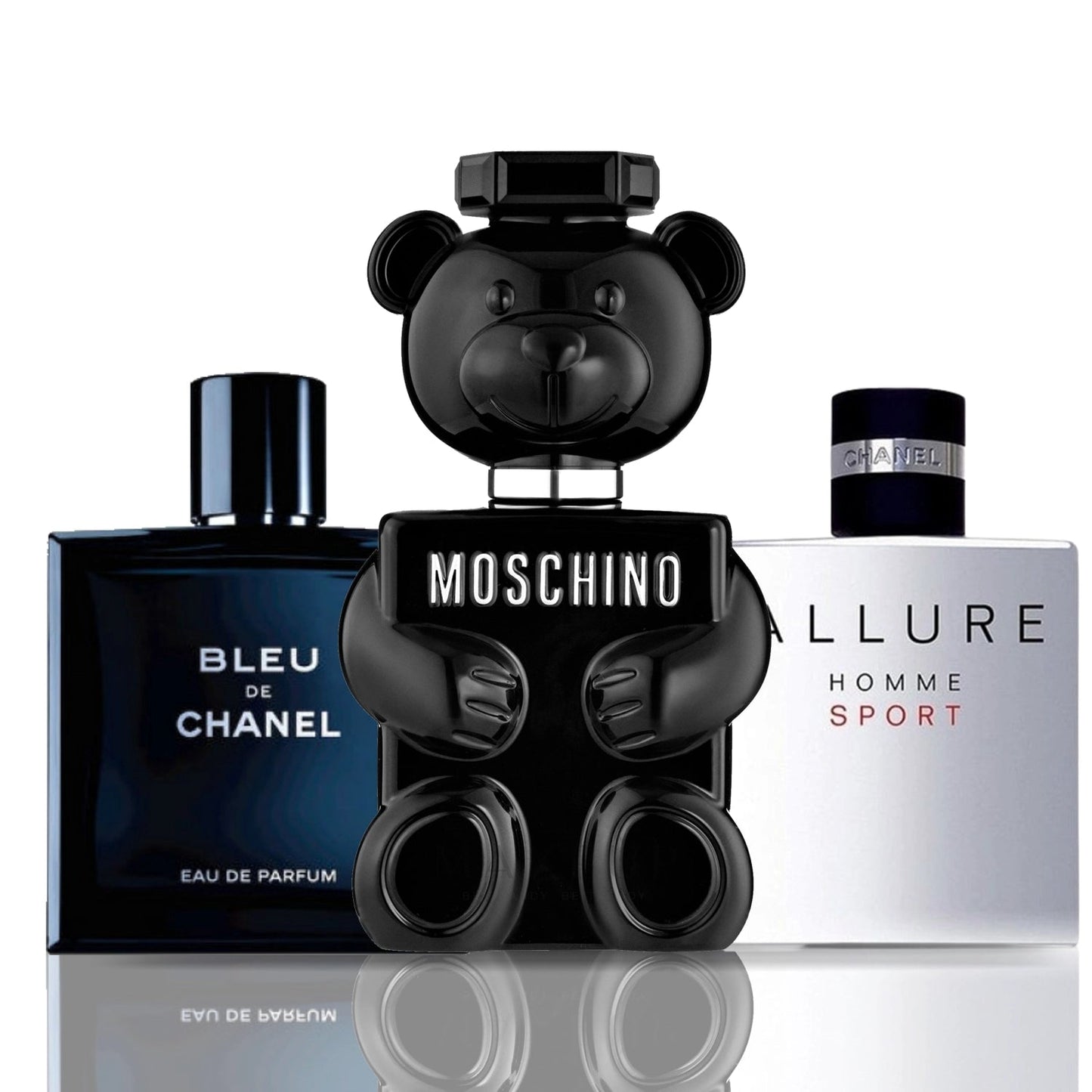 Sada 3 parfumov | Moschino Toy Boy + Bleu de Chanel + Allure Homme Sport 100 ml