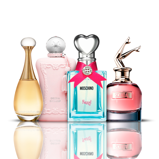 Sada 4 parfumov | Funny Moschino + Delina + Scandal + J'adore 100 ml