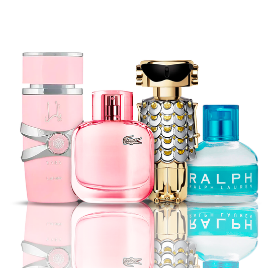 Sada 4 parfumov | Fame + Yara + Lacoste Sparkling + Ralph Lauren 100 ml