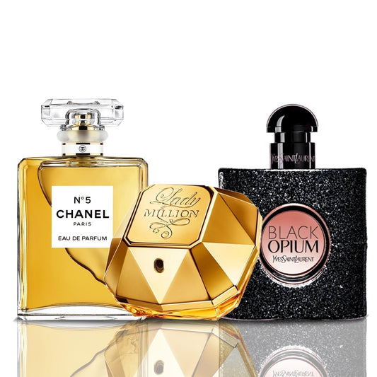 Sada 3 parfumov | Chanel N°5 + Lady Million + Black Opium