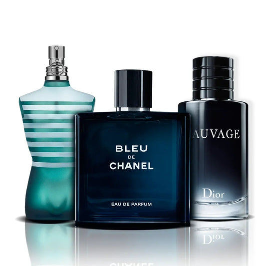 Sada 3 parfumov | Le Male, Bleu de Chanel a Sauvage (100 ml)